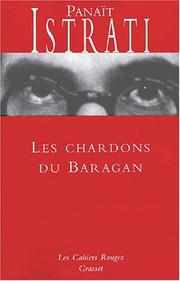 Cover of: Les chardons du Baragan by P. Istrati