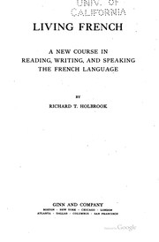 Cover of: Living French by Richard Thayer Holbrook