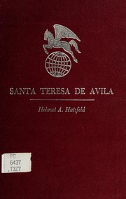 Cover of: Santa Teresa de Avila by Hatzfeld, Helmut Anthony
