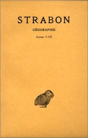 Cover of: Géographie, tome 3 : Livres V et VI