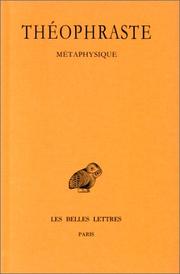 Cover of: Metaphysica