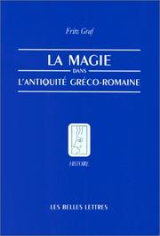 Cover of: La magie dans l'antiquité gréco-romaine by Fritz Graf