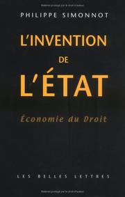 Cover of: L'Invention de l'état : Economie du droit