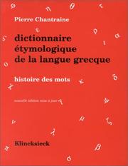 Cover of: langue grècque