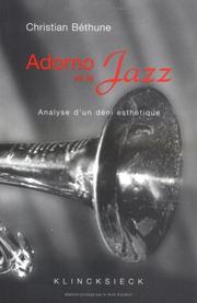 Cover of: Adorno et le jazz: analyse d'un déni esthétique