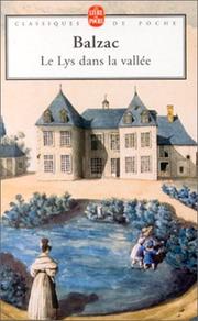Cover of: Lys Dans LA Vall©E by Honoré de Balzac