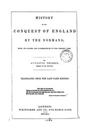 Cover of: History of the conquest of England by the Normans [tr. by C.C. Hamilton].