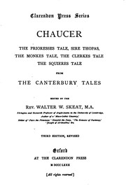 Cover of: The Prioresses Tale, Sir Thopas, the Monkes Tale, the Clerkes Tale, the Squieres Tale, from the ...