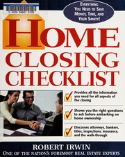 Cover of: Home Closing Checklist