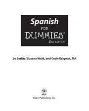 Cover of: Spanish for dummies: by Berlitz, Susana Wald, and Cecie Kraynak