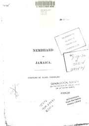 Cover of: Nembhard of Jamaica by Mabel Nembhard