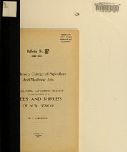 Cover of: Trees and shrubs of New Mexico by E. O. Wooton
