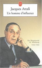 Cover of: Un Homme D'influence by Jacques Attali