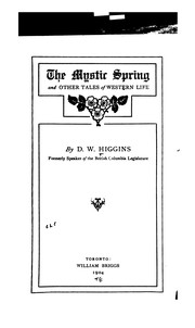 Cover of: The Mystic Spring: And Other Tales of Western Life