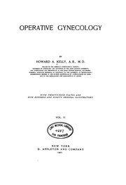 Cover of: Operative gynecology v. 2, 1901
