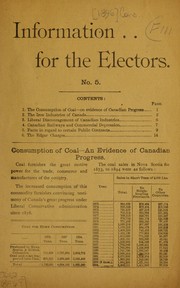 Cover of: Information for electors.  No.5.