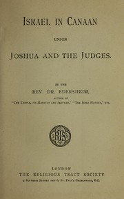 Cover of: Israel in Canaan under Joshua and the Judges