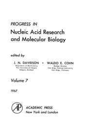 Cover of: Progress in nucleic acid research and molecular biology by J. N. Davidson, Waldo E. Cohn