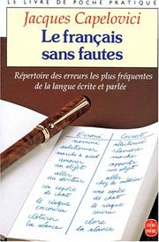 Le français sans fautes by Jacques Capelovici