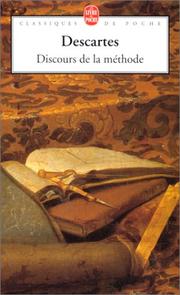 Cover of: Discours de la méthode by 