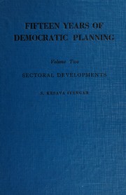 Cover of: Fifteen years of democratic planning