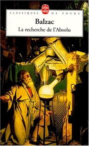 Cover of: La Recherche de l'Absolu by Honoré de Balzac