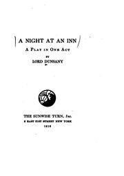 Cover of: A night at an inn: a play in one act