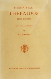 Cover of: Thebaidos liber decimus. by Publius Papinius Statius
