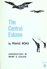 Cover of: The central Eskimo.