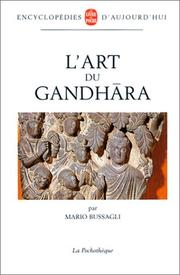 Cover of: L'art du Gandhara