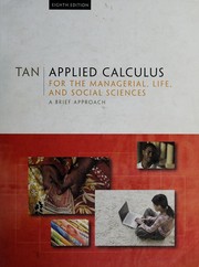 Cover of: Applied Calculus for the Managerial, Life, and Social Sciences by Soo Tang Tan