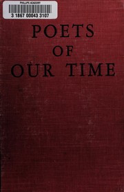 Cover of: Poets of our time by Rica Brenner