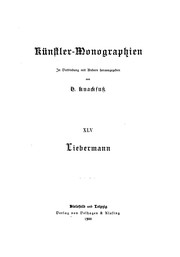 Liebermann by Hans Rosenhagen