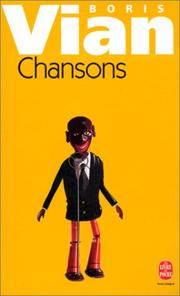 Cover of: Chansons