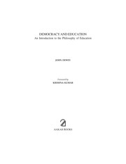 Cover of: Democracy and Education by John Dewey