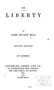 Cover of: On Liberty by John Stuart Mill