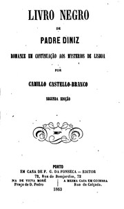 Cover of: Livro negro de padre Diniz: romance em continuação aos Mysterios de Lisboa by Camilo Castelo Branco