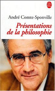 Cover of: Présentation de la philosophie by Comte-Sponville