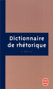 Cover of: Dictionnaire de rhétorique