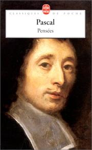 Cover of: Pensees