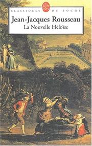 Cover of: La nouvelle heloise by Jean-Jacques Rousseau