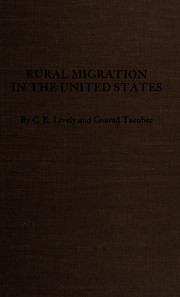Cover of: Rural migration in the United States