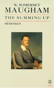 Cover of: The Summing Up by William Somerset Maugham