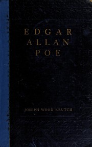 Cover of: Edgar Allan Poe by Joseph Wood Krutch