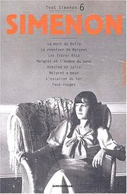 Cover of: Tout Simenon, centenaire tome 6 by Georges Simenon