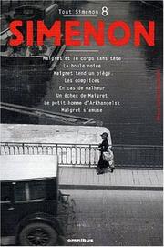 Cover of: Tout Simenon, centenaire tome 8 by Georges Simenon