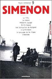 Cover of: Tout Simenon, centenaire tome 9 by Georges Simenon