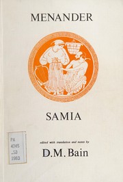 Cover of: Samia by Menander of Athens
