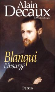 Cover of: Blanqui, l'insurgé