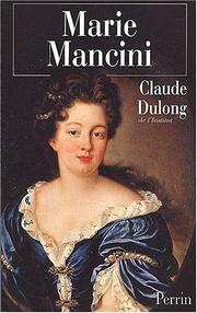 Cover of: Marie Mancini by Claude Dulong